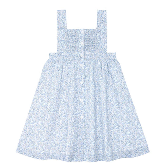 NEW S/L SMOCKED FLORAL DRESS