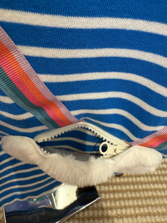 L/S CLOUD POCKET STRIPED TUNIC TOP