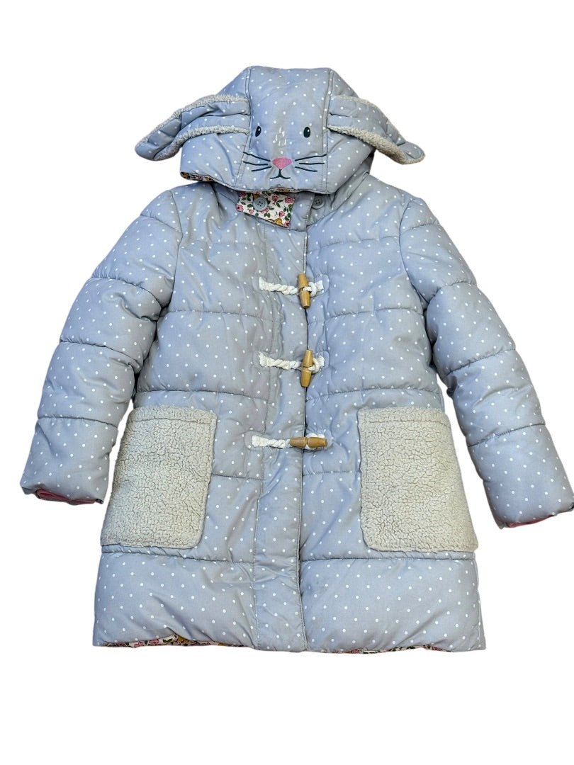 BUNNY POLKA DOT HOODED PARKA