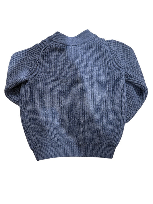 L/S KNIT BUTTON SWEATER