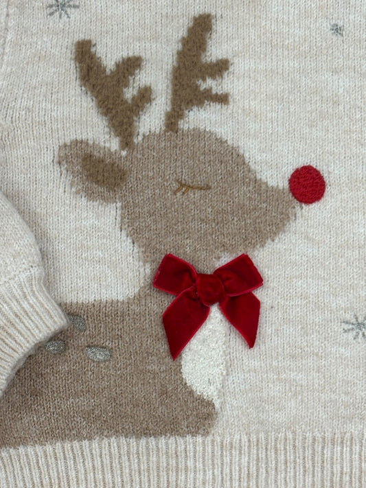 L/S KNIT REINDEER SWEATER