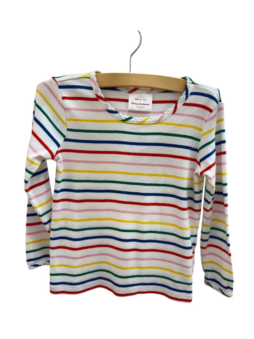 L/S RAINBOW STRIPED TOP