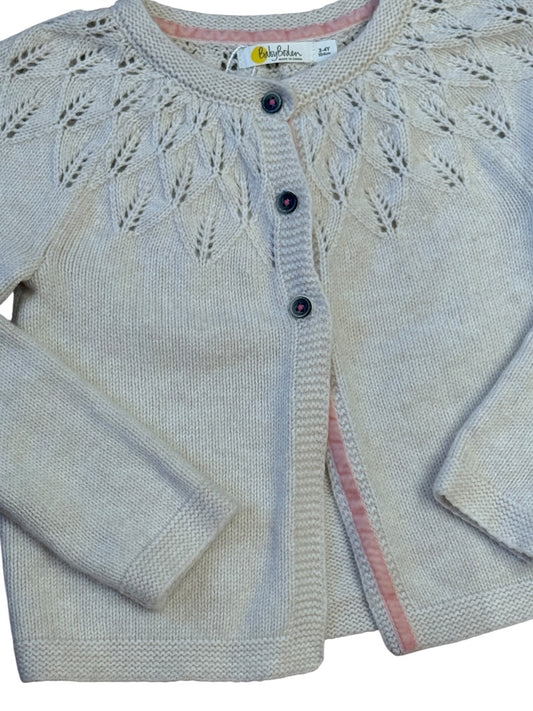 L/S POINTELLE KNIT CARDIGAN