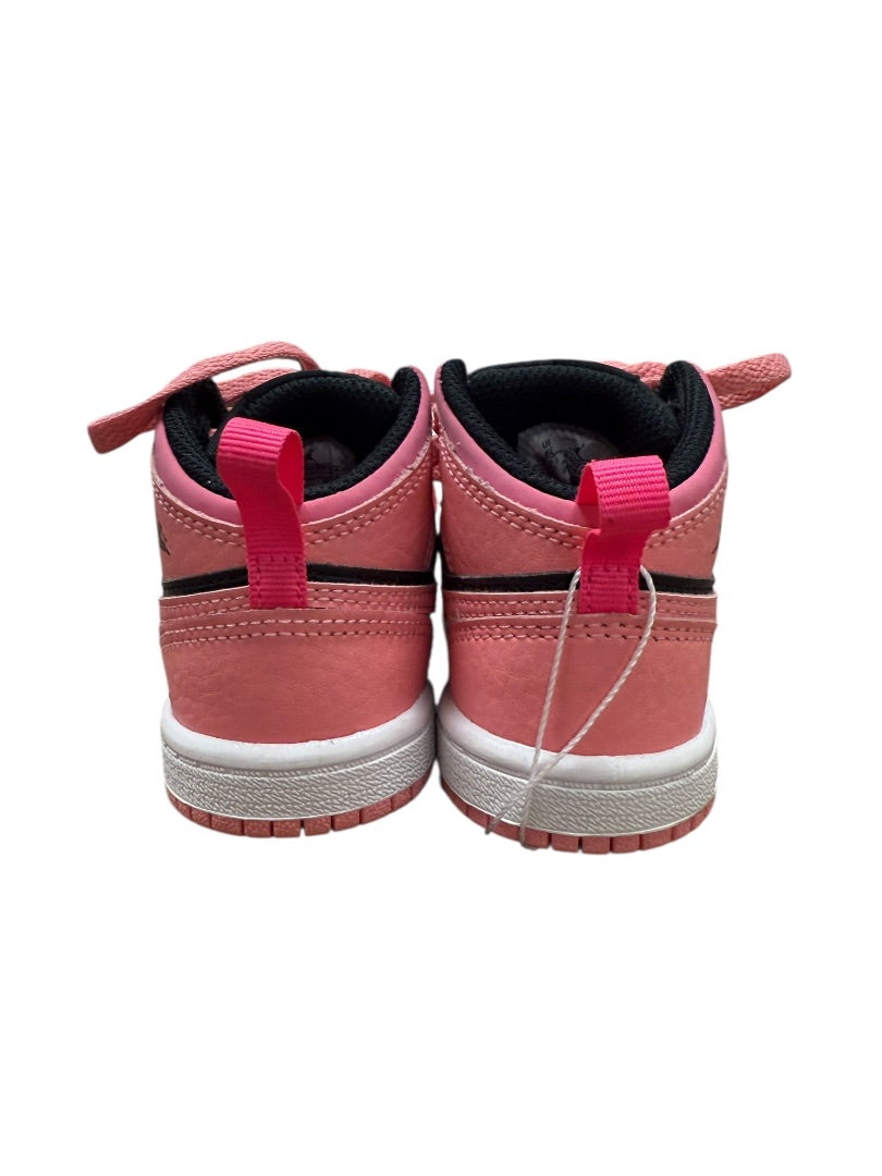JORDAN 1 MID CORAL CHALK SNEAKERS