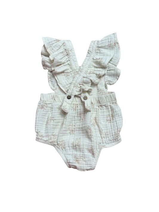 PINAFORE FLORAL ROMPER