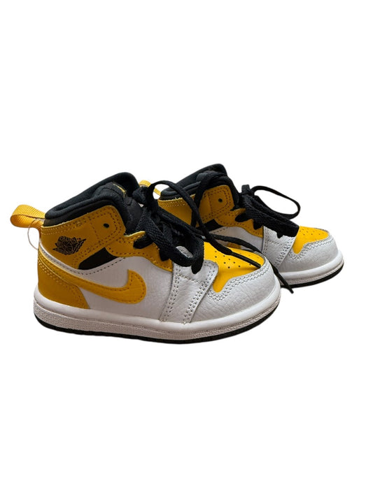JORDAN 1 MID UNIVERSITY GOLD SNEAKERS