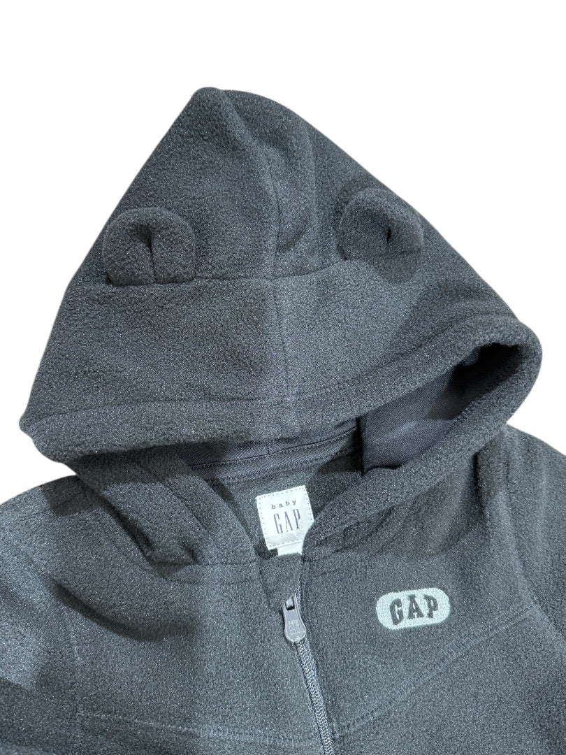 NEW L/S FLEECE HOODED ZIP COVERALL