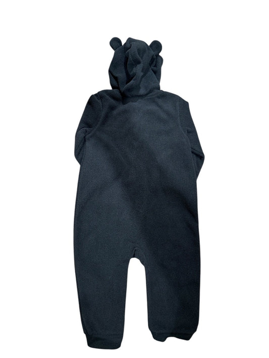 NEW L/S FLEECE HOODED ZIP COVERALL
