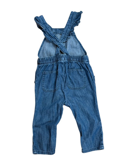 FLUTTER CHAMBRAY OVERALLS