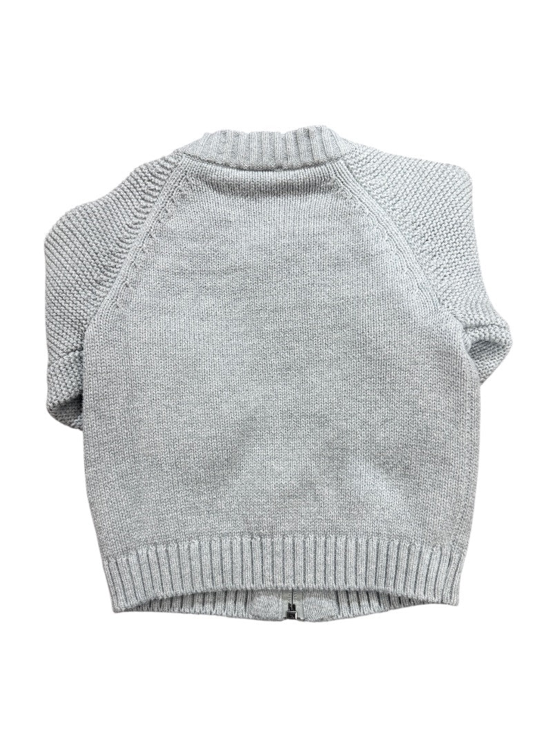 L/S HEAVY KNIT ZIP SWEATER
