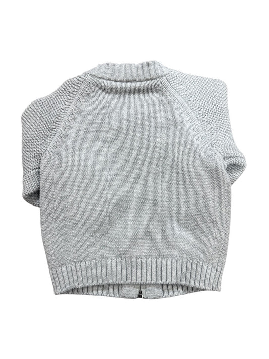 L/S HEAVY KNIT ZIP SWEATER