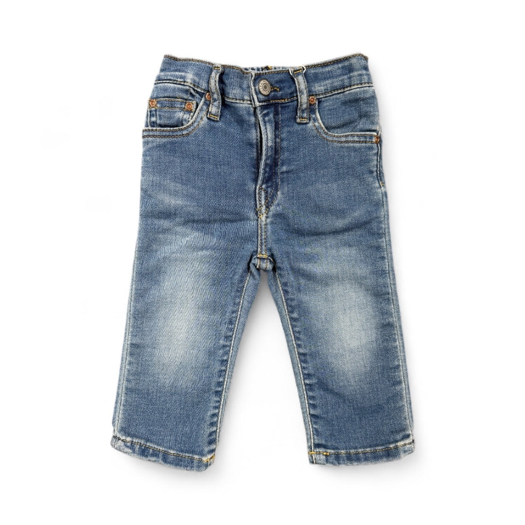 MEDIUM WASH SLIM JEANS