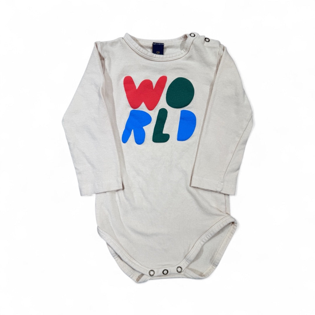 L/S "WORLD" BODYSUIT