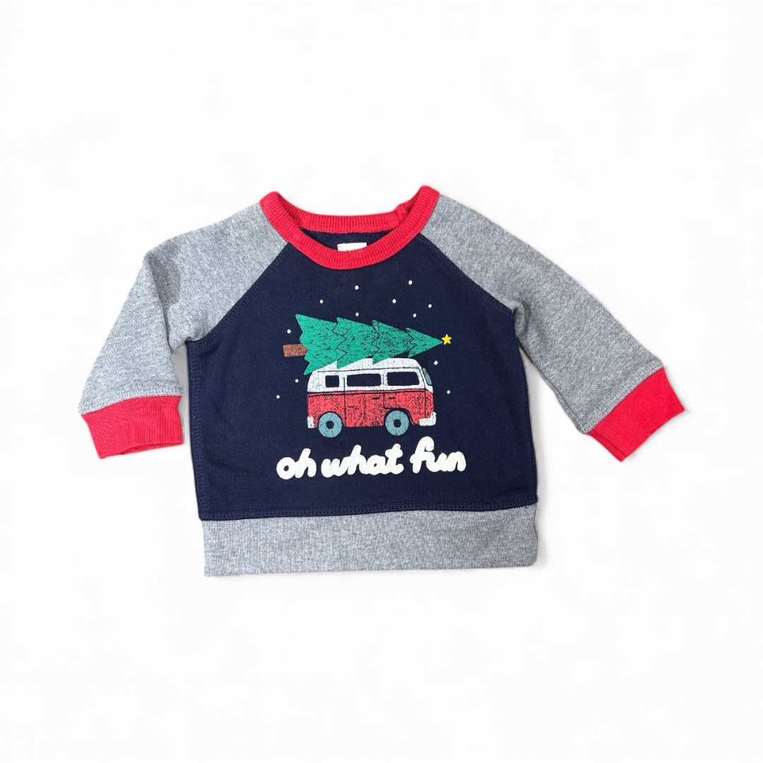 L/S "OH WHAT FUN" SWEATSHIRT