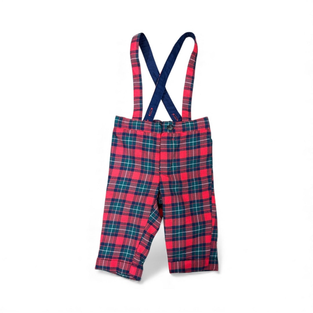 SUSPENDER PANTS PLAID