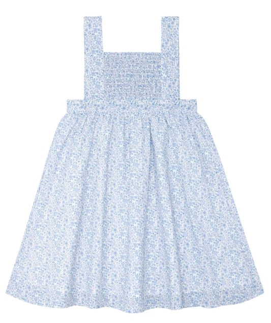 NEW S/L SMOCKED FLORAL DRESS