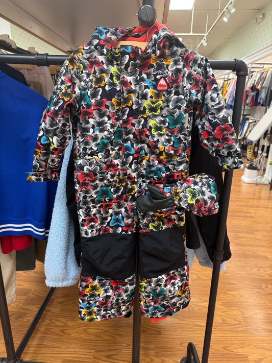 BUTTERFLY 2L SNOWSUIT & MITTENS RETAIL $218