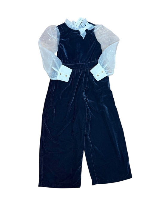 NEW L/S ORGANZA VELVET JUMPSUIT (RETAIL $94)