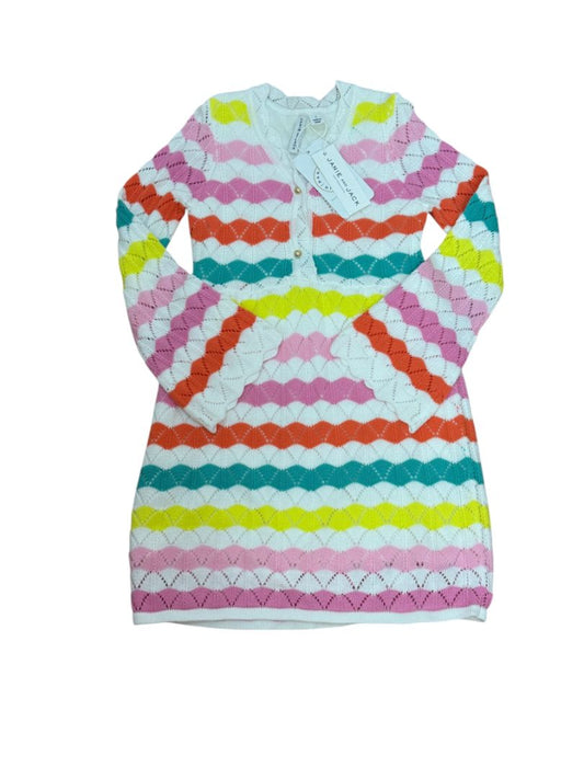 NEW L/S CHEVRON CROCHET DRESS