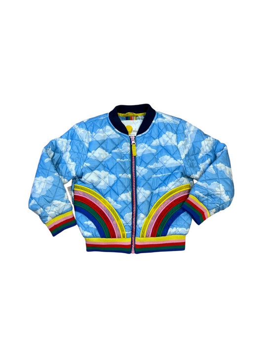 L/S RAINBOW CLOUDS QUILTED BOMBER JACKET