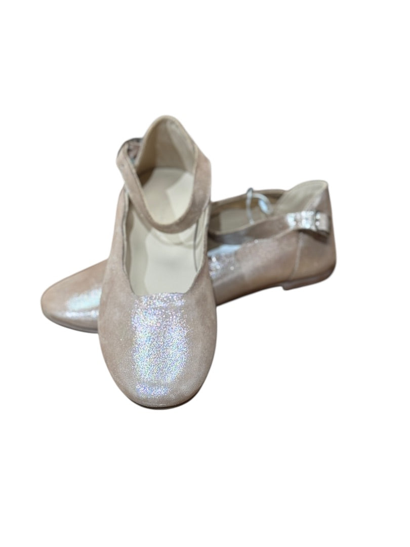 METALLIC LEATHER ONDINA FLATS