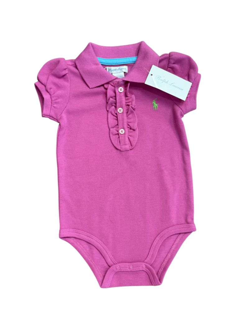 NEW S/S RUFFLE PIQUE POLO