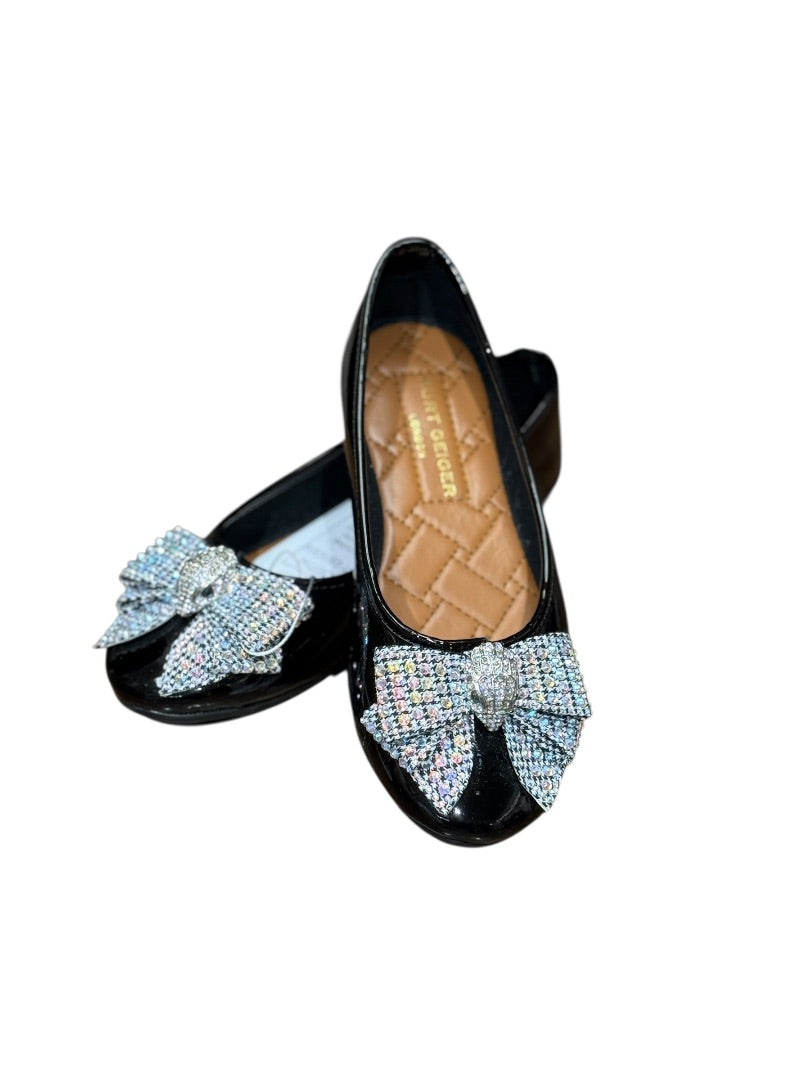 RHINESTONE EAGLE BOW BALLET FLATS