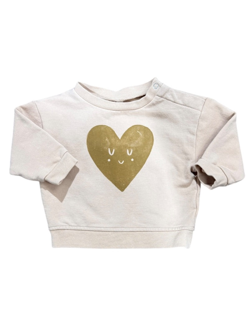 L/S SMILEY HEART PULLOVER