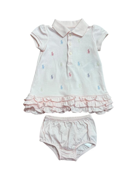 S/S POLO PONY DRESS & BLOOMERS