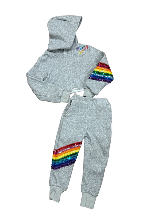 L/S "YOU ARE AMAZING" SEQUIN HOODIE & JOGGERS