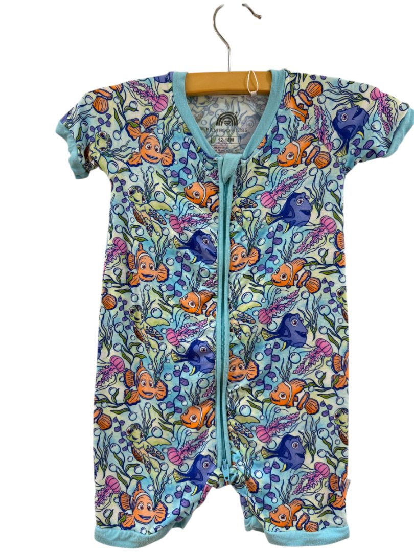 S/S NEMO ZIP SHORTY ROMPER