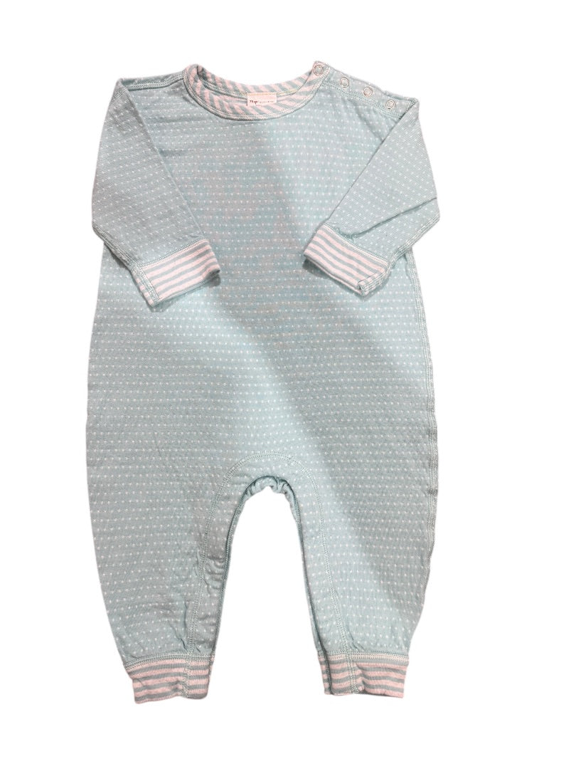 L/S REVERSIBLE POLKA DOT ROMPER