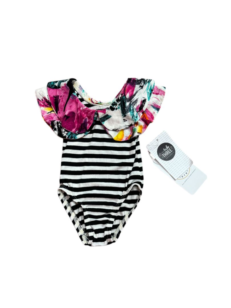 NEW STRIPED FLORAL BODYSUIT