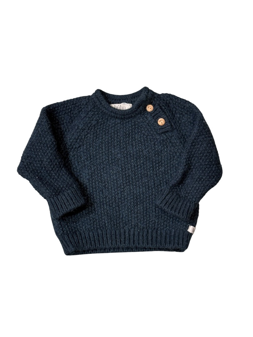 L/S CHUNKY KNIT ALPACA WOOL SWEATER