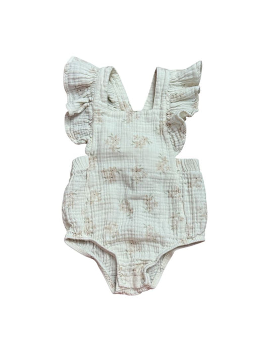 PINAFORE FLORAL ROMPER