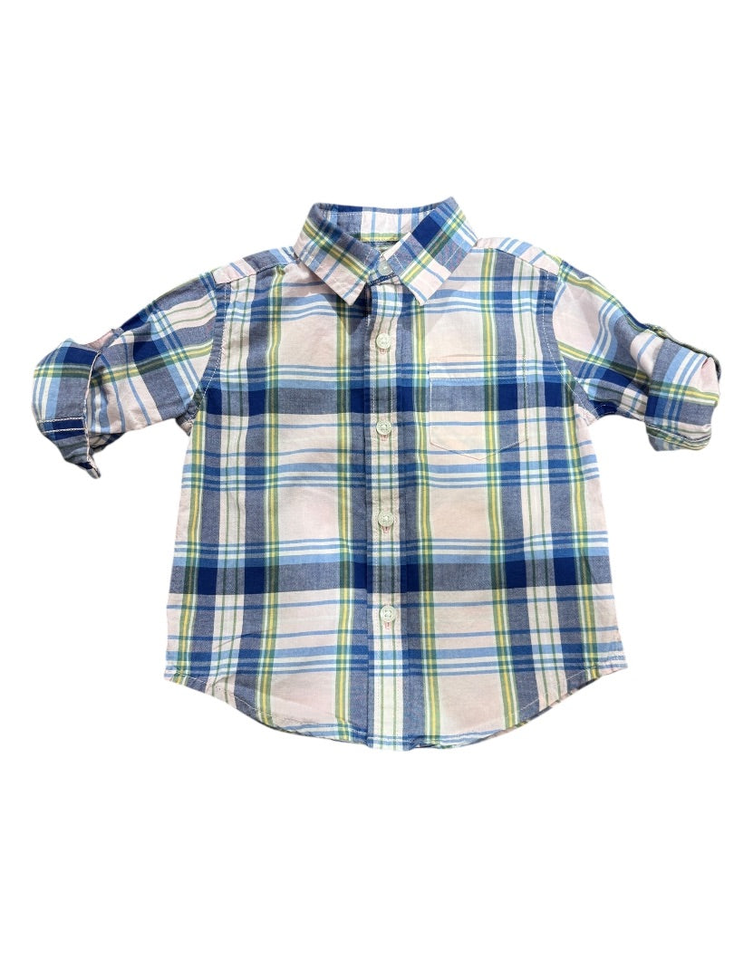 L/S PLAID DRESS SHIRT