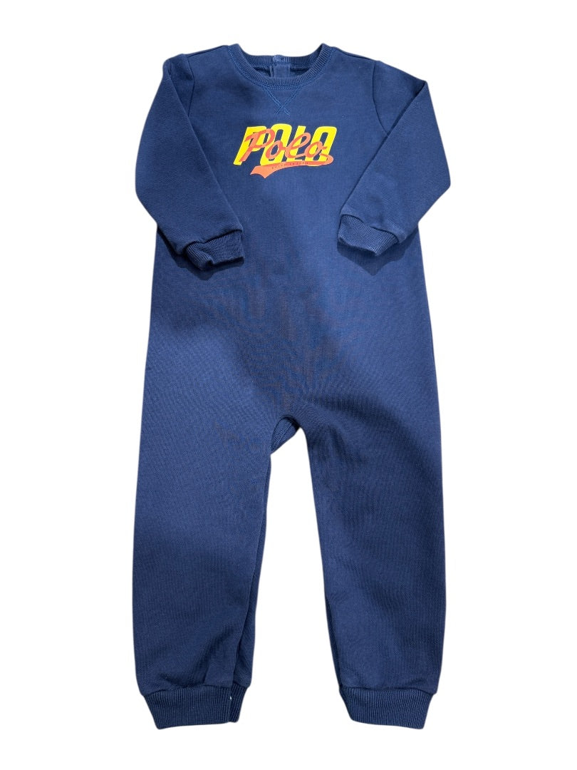 L/S LOGO FLEECE COVERALL