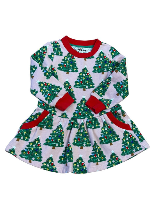 L/S CHRISTMAS TREE SWEATSHIRT DRESS