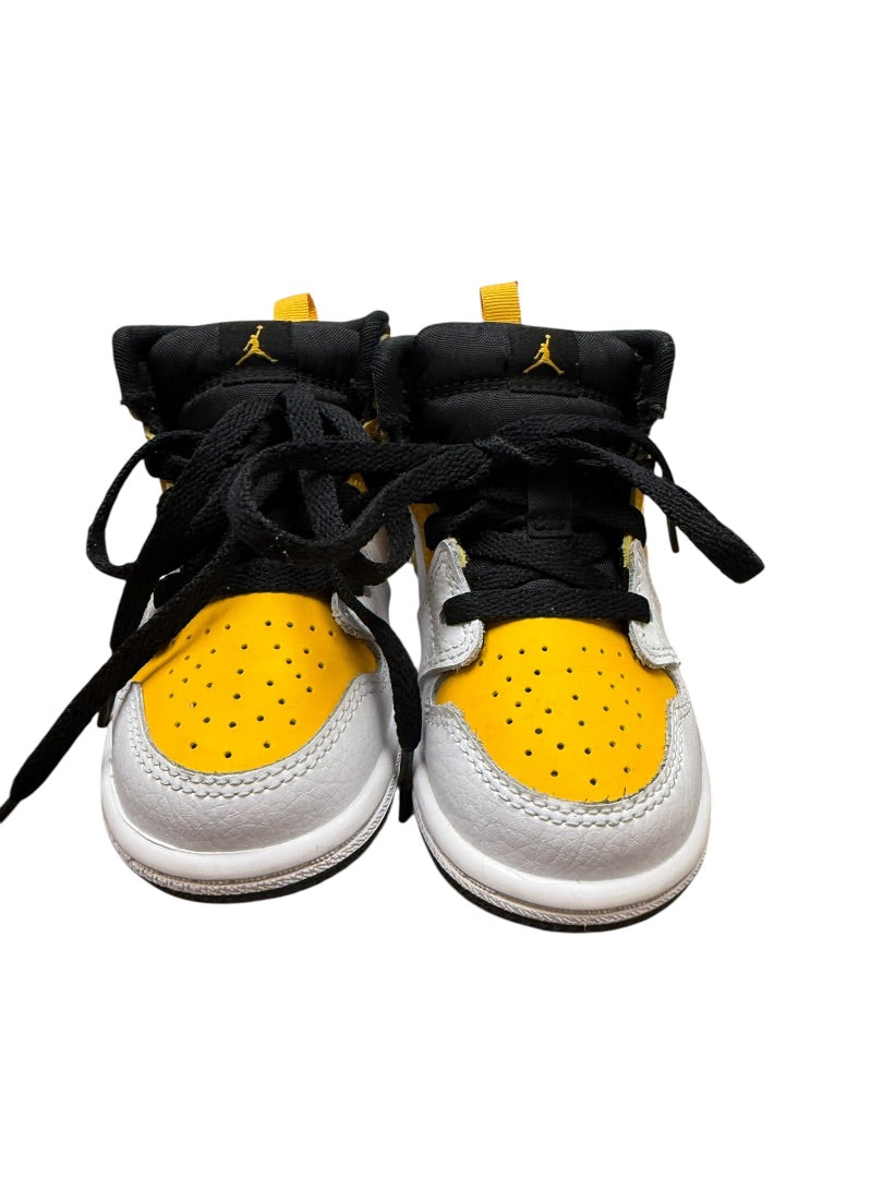 JORDAN 1 MID UNIVERSITY GOLD SNEAKERS