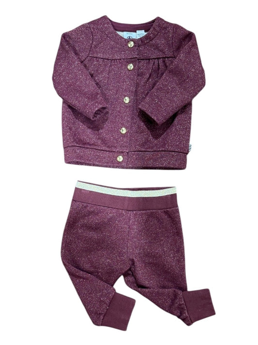 L/S SPARKLE SNAP TOP & JOGGERS