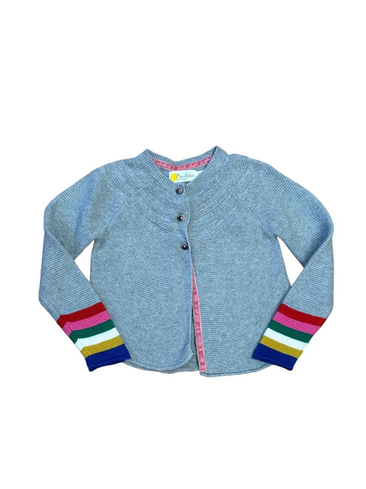L/S RAINBOW STRIPE KNIT CARDIGAN