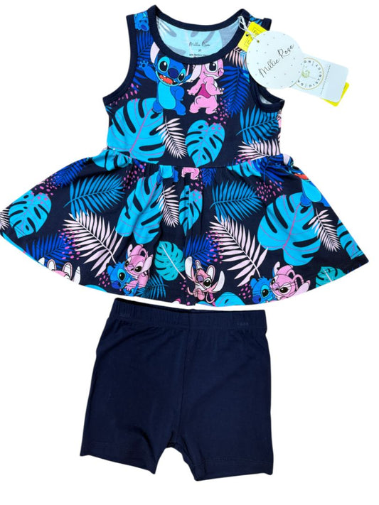 NWT S/L STITCH PEPLUM TANK & SHORTS