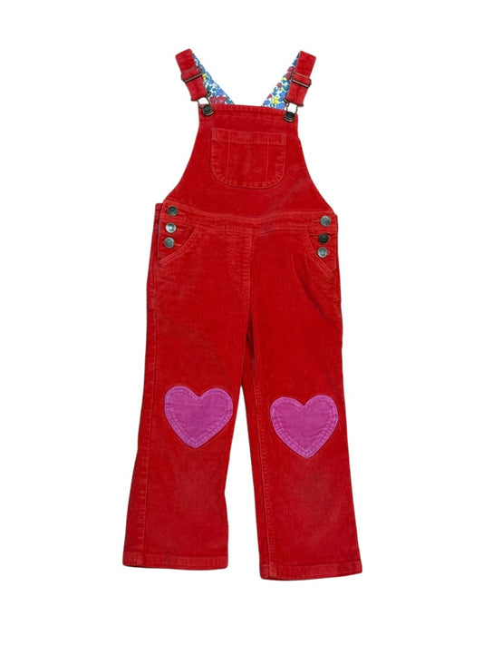 HEART KNEE CORDUROY OVERALLS