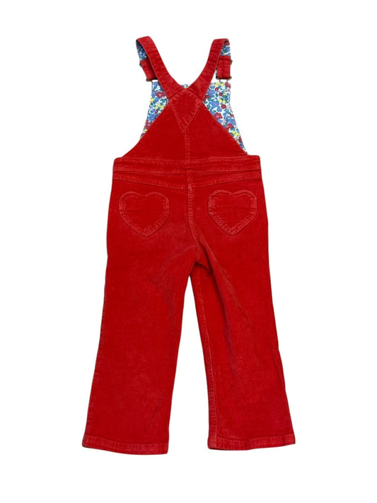 HEART KNEE CORDUROY OVERALLS