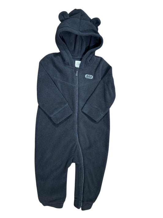 NEW L/S FLEECE HOODED ZIP COVERALL