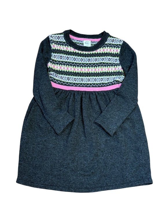 L/S FAIR ISLE WOOL DRESS