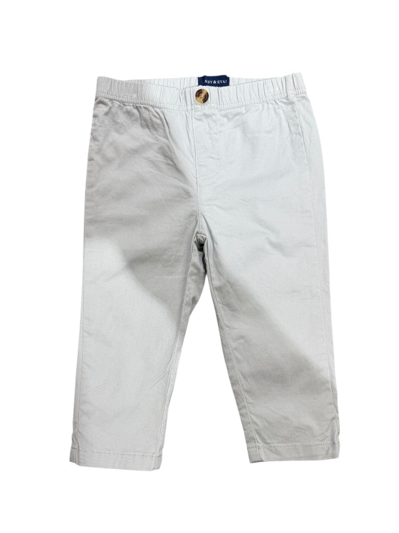 L/S GINGHAM BODYSUIT, KNIT VEST & CHINO PANTS