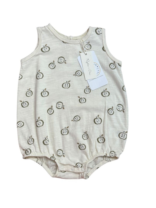 NWT S/L APPLES BUBBLE ROMPER
