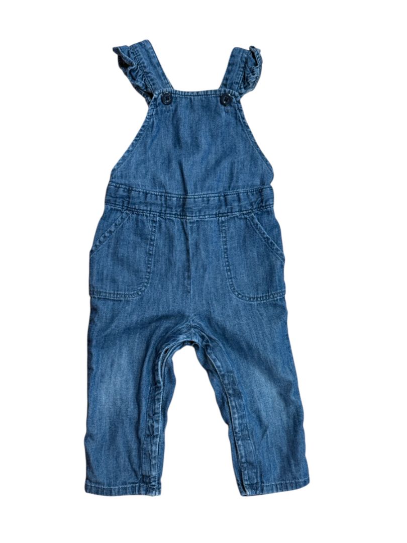 FLUTTER CHAMBRAY OVERALLS
