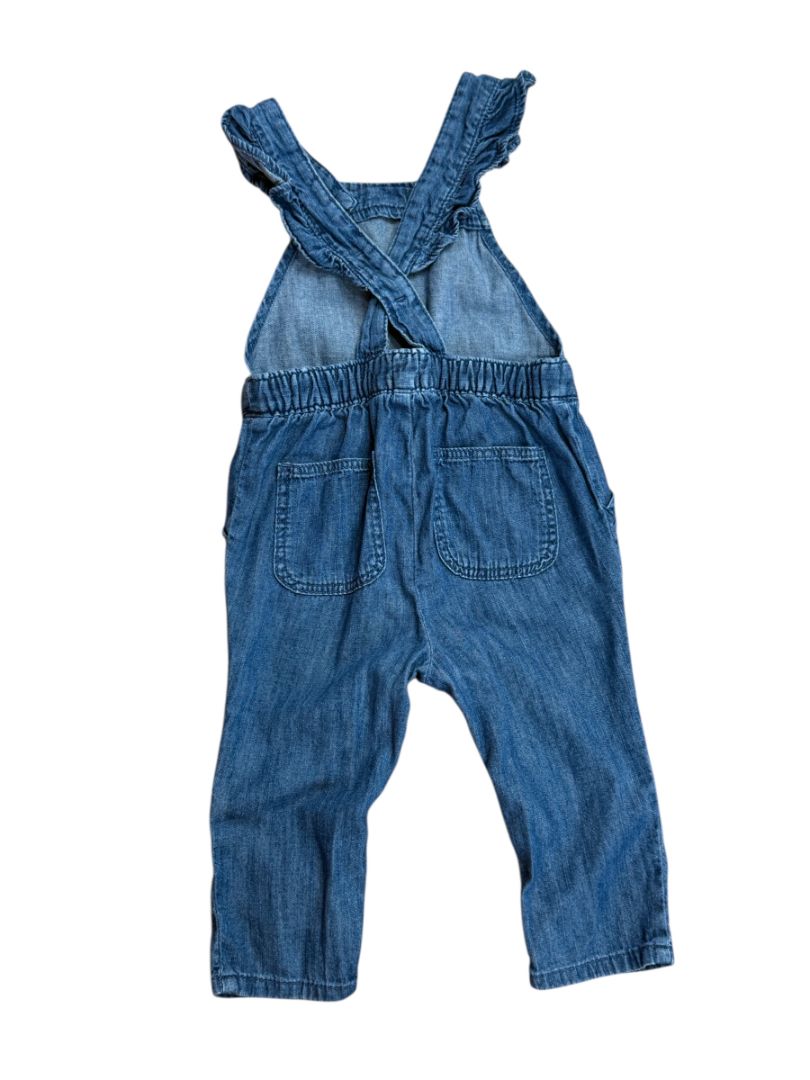 FLUTTER CHAMBRAY OVERALLS